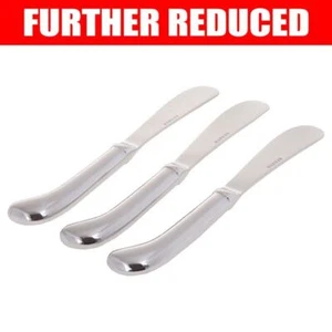 Benzer - Pistol Grip Stainless Steel 3 piece Butter/Pate Knife Set - Picture 1 of 3
