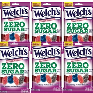 Welch’s Fruit Snacks, Zero Sugar Fruity Bites, 6 PACK - Picture 1 of 3
