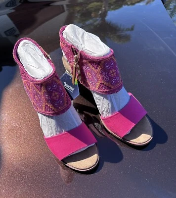 Sandalia recortada Toms Mallorca en rosa tejido multifloral talla 9 nueva con etiquetas Foto 1 de 4