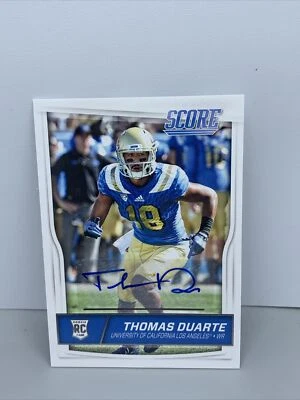 THOMAS DUARTE 2016 Score Rookie RC Auto UCLA / Miami Dolphins - Image 1 of 4