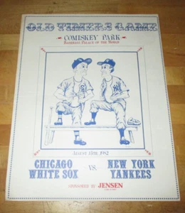 1982 Chicago White Sox vs. New York Yankees Old Timers Game Program - Picture 1 of 3