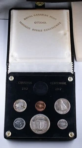 1867-1967 RCM Canada Proof Like 6-Coin Set Silver -Gold Coin not included - Picture 1 of 6