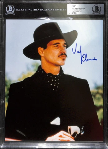 Val Kilmer Tombstone Signed 8x10 Photo BAS Auto Grade 10 (Grad Collection) Cover