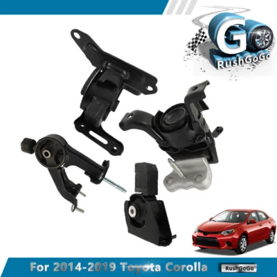 4PCS Engine Auto & Trans Mount Kit For 2014-2019 Toyota Corolla 1.8L CVT Trans - Image 1 of 4
