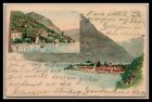 Multi View LAGO di COMO ITALIEN Städte TORNO & URIO 15. Jahrhundert Städte 1906 Illus