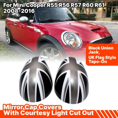 Calotte copri specchietti esterni per Mini Cooper R55 R56 R57 R60 R61 2008-2016 - Immagine 1 di 4