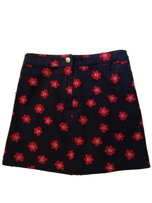 Brooks Brothers Niñas 5T Falda Azul Marino y Rojo Flor Foto 1 de 2