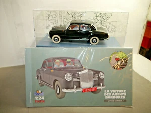TIM & STRUPPI Tintin bordurischer Mercedes 180 Auto 29943 Moulinsart 1/24 - Picture 1 of 3