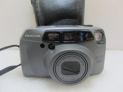 Retro Pentax Espio 160 35mm Point & Shoot Compact Film Camera, Cased, Working - Image 1 of 4