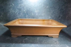 Genuine Japanese Bonsai pot "Nakano Gyozan" with patina from Tokoname. - Picture 1 of 13