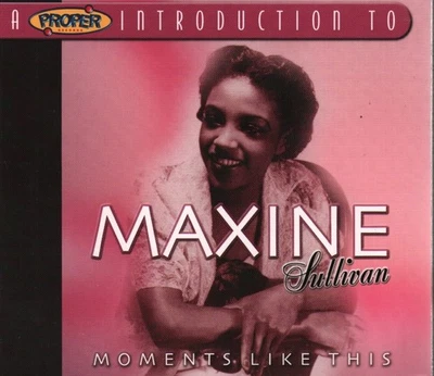 Maxine Sullivan Moments Like This CD Europe Proper 2004 in digipak - a proper - Image 1 of 2