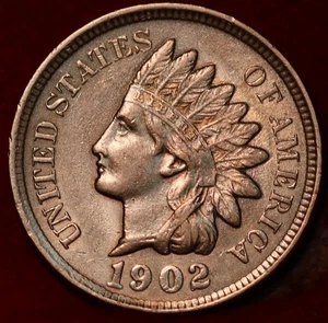 Uncirculated Red 1902 Philadelphia Mint Indian Head Cent - Picture 1 of 2