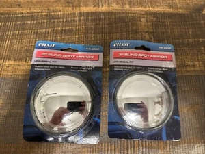 3 inch Pilot Blind Spot Mirror 2 Pack Universal Fit - Picture 1 of 3