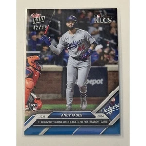 42/49* Andy Pages RC* 1st Dodgers Rookie mit Multi-HR Spiel 2024 MLB Topps NOW #850 - Bild 1 von 3