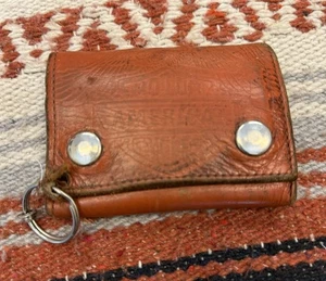 Vintage Harley Davidson Genuine Leather Brown Wallet - Bild 1 von 4