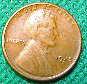 Centavo de trigo Lincoln S 1925 - circulación media - envío gratuito #S1762 - Imagen 1 de 2