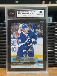 2016-17 Upper Deck Series 1 - 205 Brayden Point - Young Guns RC KSA 10 - Picture 1 of 2