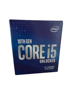 Intel Core I5-10600k 4,1ghz Six-Core Unlocked Desktop Prozessor LGA 1200 Sockel - Bild 1 von 2