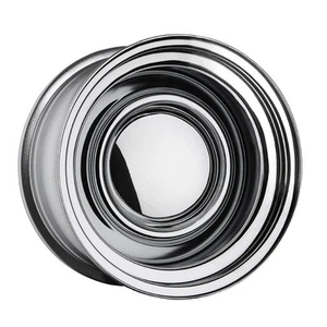 Chrome Smoothie 15x6 5/108 6P Early for Holden EK HT HK HG 65.1CB Steel Wheel - Picture 1 of 1