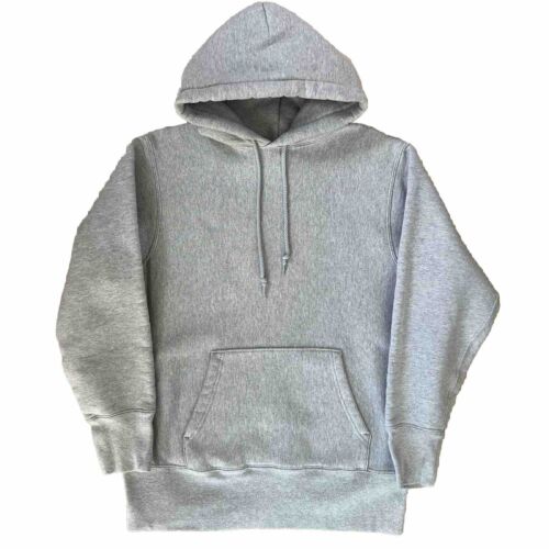 American Trench OE Keystone Hoodie M Gray Made in USA Reverse Weave Pullover