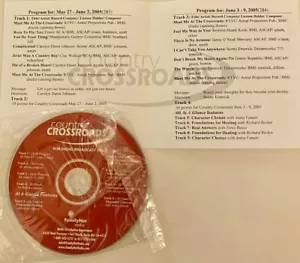 RADIO SHOW 5/27&6/3/05 COUNTRY CROSSROADS GUESTS SCOTTY EMERICK, CAROLYN JOHNSON - Picture 1 of 1