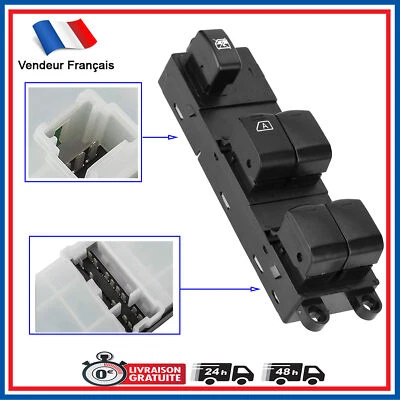 Bouton Commande Interrupteur de leve vitre avant gauche 25401BB65B 25401BB60B - Imagen 1 de 4