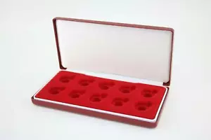 2 Deluxe red velvet Full And Half Gold Sovereign Case For 10 Coins - Picture 1 of 1