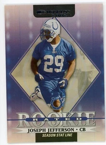 2002 Donruss Joseph Jefferson Season Stat Line Rookie RC #296 #/95 Colts - Picture 1 of 1