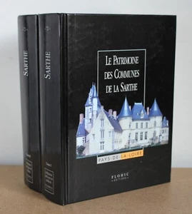 Le patrimoine des communes de la Sarthe 2 tomes 2000 EO NUM Flohic COMPLET - Picture 1 of 11
