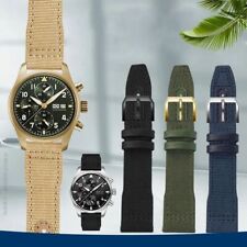 Nylon Canvas Watchband Fit For I.W.C Big Pilot Little Prince Mark 18 Watch Strap