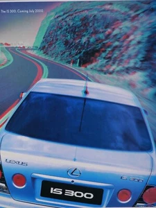 Lexus LS 300 2000 vintage anuncio impreso original en 3D 8,5 x 11" - Imagen 1 de 7