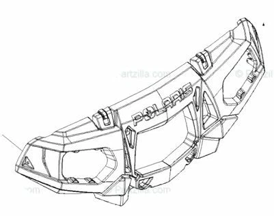 FACTORY BUMPER, FRONT, Polaris, 850 / 550 Sportsman Foto 1 de 1