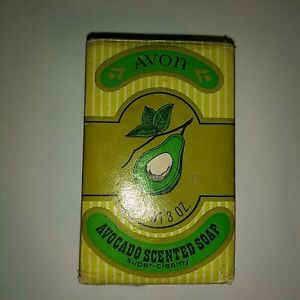 Vintage AVON Avocado Scented Soap Green Wrapper Unopened Collectible 1971-73