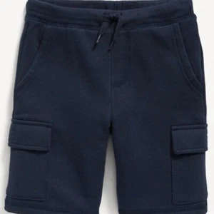 Old Navy - Fleece Cargo Jogger Shorts (at knee) - Youth L (10-12) - Picture 1 of 12