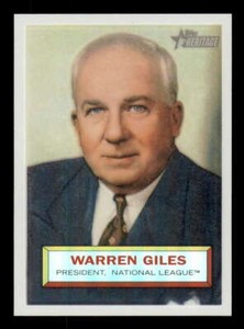 2005 Topps Heritage Chrome Refractor (1:25) #2 Warren Giles #023/556