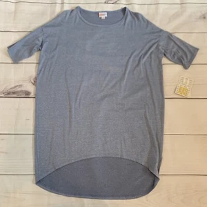 LuLaRoe Irma Damen Größe 2XS Hellblau Shirt High Low Tunika Bluse Weich Stretch - Bild 1 von 6