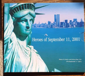 Heroes of September 11, 2001 - First Class  Heroes Stamp and  2001  NY Quarter - Picture 1 of 3