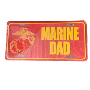 NUEVO Marine Dad Aluminio Militar Matrícula Cuerpo de Marines - Imagen 1 de 8