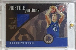 2001 Topps Pristine Dirk Nowitzki #PATCH Game Worn Jersey - Ready to Grade - Picture 1 of 3