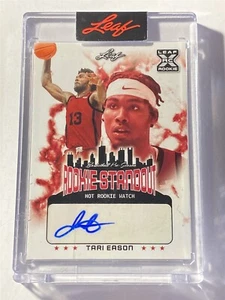TARI EASON rockets 2022 Leaf Web Exclusives Rookie Standout AUTO RC 122/149 (Z4) - Picture 1 of 2