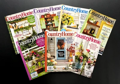 Country Home Magazine Lot of 7 issues • Home & Garden Styling Ideas & More! - Image 1 of 4