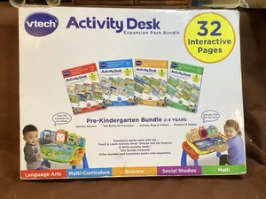 VTech Touch and Learn Activity Desk Deluxe 4-in-1 Pre-K Expansion Bundle Tested - Picture 1 of 4