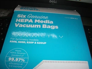 SIMPLICITY Genuine HEPA Vacuum Bags Pack of 6 Symmetry S20S S20D S20P S20UP - Picture 1 of 3