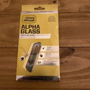 Otterbox Alpha Tempered Glass Screen Protector for Apple 6s Plus/7Plus/8 Plus - Picture 1 of 3