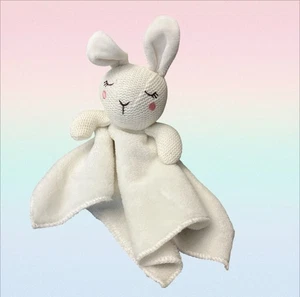 Moon & Stars Walgreens Peluche Blanco Conejito Bebé Manta de Seguridad Cabeza Tejida Lovey - Imagen 1 de 3