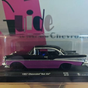 M2 Machines Auto Drivers 1957 Chevrolet Bel Air Black & Pink Target Chevy - Bild 1 von 7