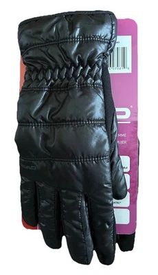 Luvas híbridas femininas impermeáveis Head - Preto médio - Imagem 1 de 2