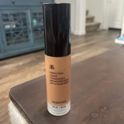 Arbonne Perfecting Liquid Foundation TOFFEE BRONZE -  New DISCONTINUED see Pics - Image 1 of 3