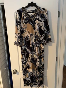 Chicos Travelers™ Paisley Maxikleid - Größe 1 Neu mit Etikett - Bild 1 von 5