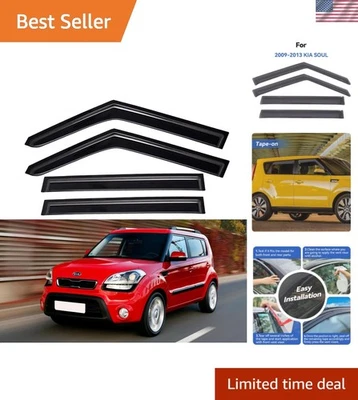 Vehicle-Specific Window Vent Shades for 2009-2013 Kia Soul -  Included Foto 1 de 4